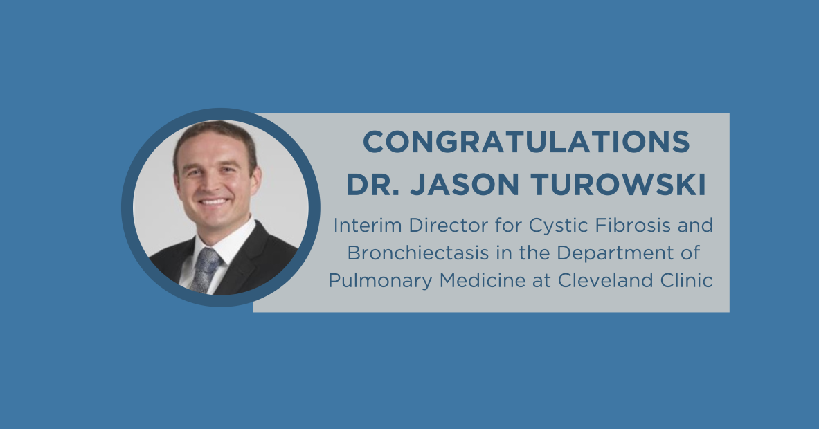 Congratulations Dr. Jason Turowski, Interim Director